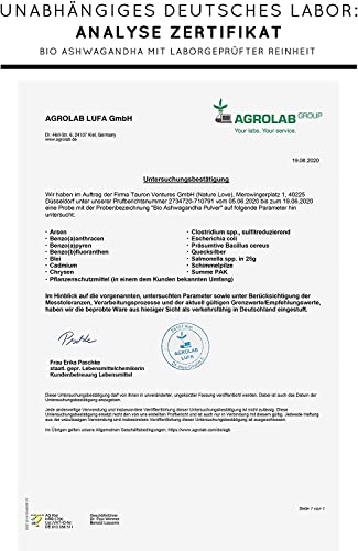 NATURE LOVE® Bio Ashwagandha - indische Schlafbeere