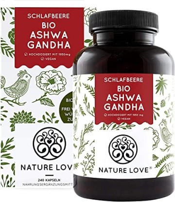 NATURE LOVE® Bio Ashwagandha - indische Schlafbeere