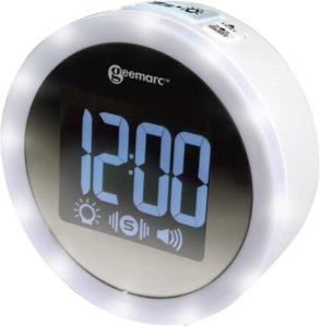 Geemarc Wake'n'Shake Star Vibrationswecker mit Vibrationskissen und Blitzlicht